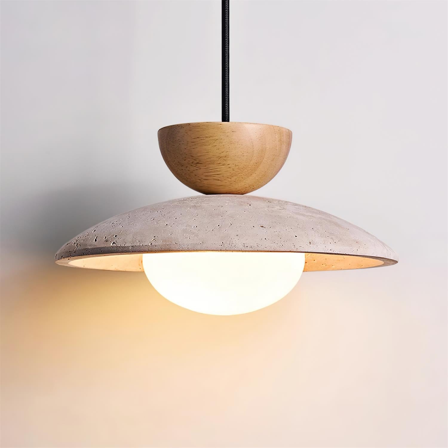 Ritta Lampade a Sospensione Moderne in Travertino Naturale