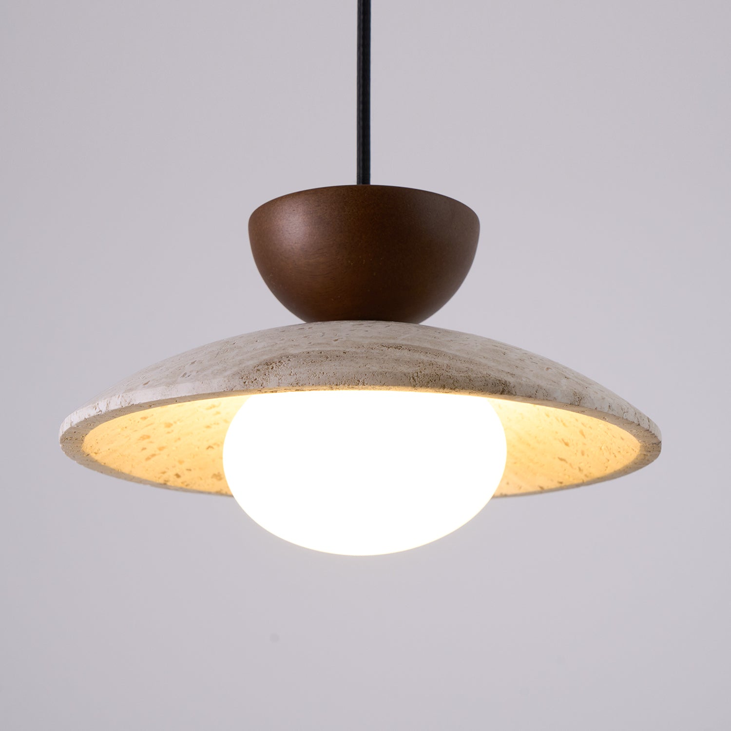 Ritta Lampade a Sospensione Moderne in Travertino Naturale