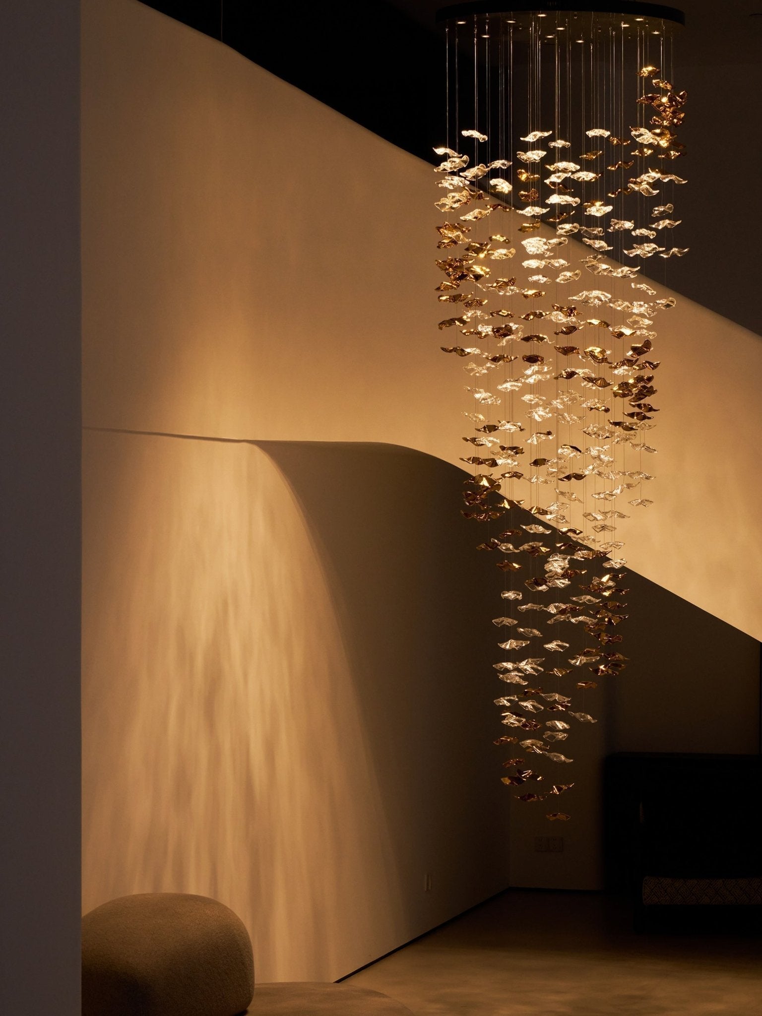 Vecarisra Luxury Tidal Art Glass Pendants Lamp - Blowlighting