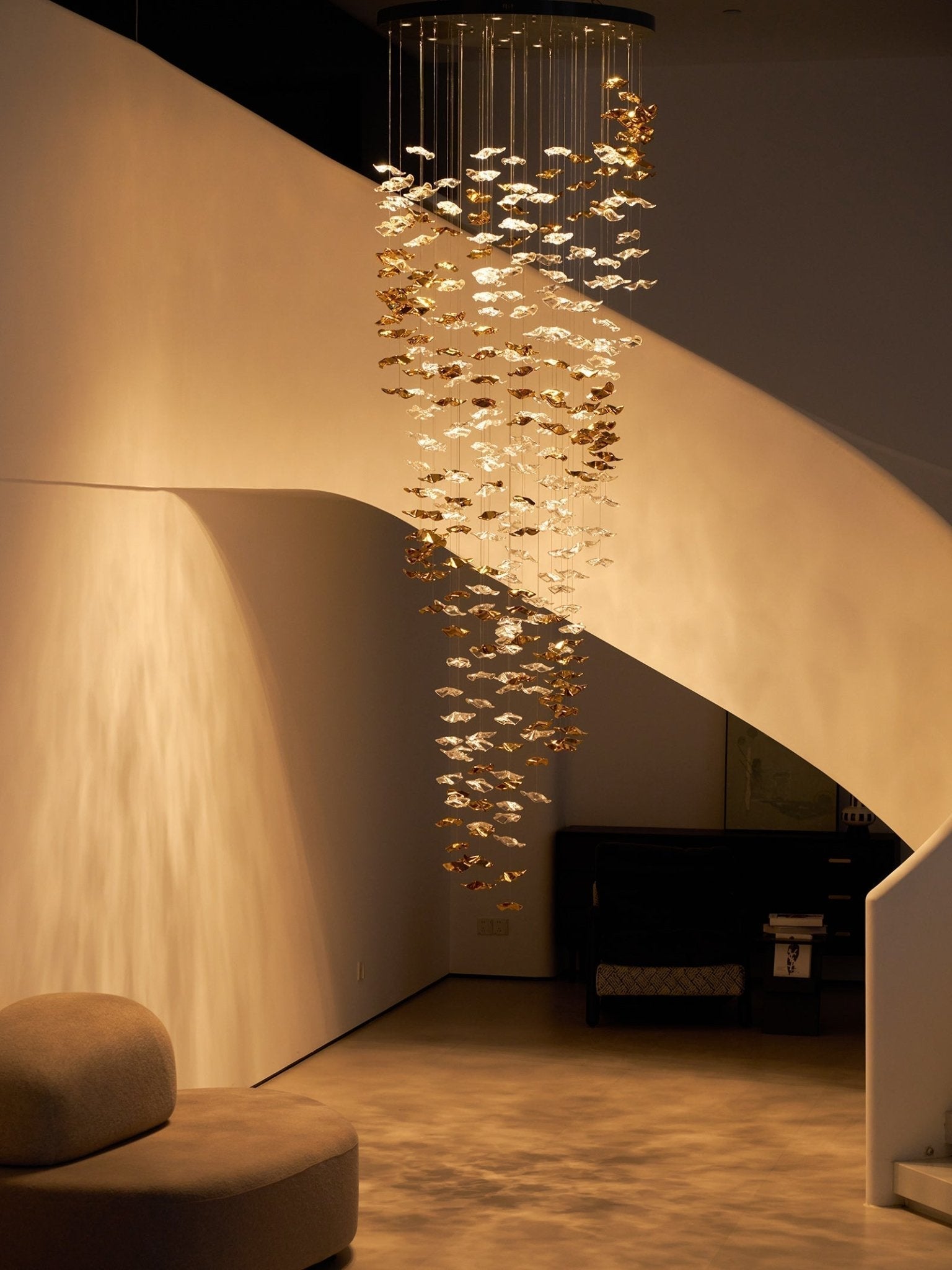 Vecarisra Luxury Tidal Art Glass Pendants Lamp - Blowlighting