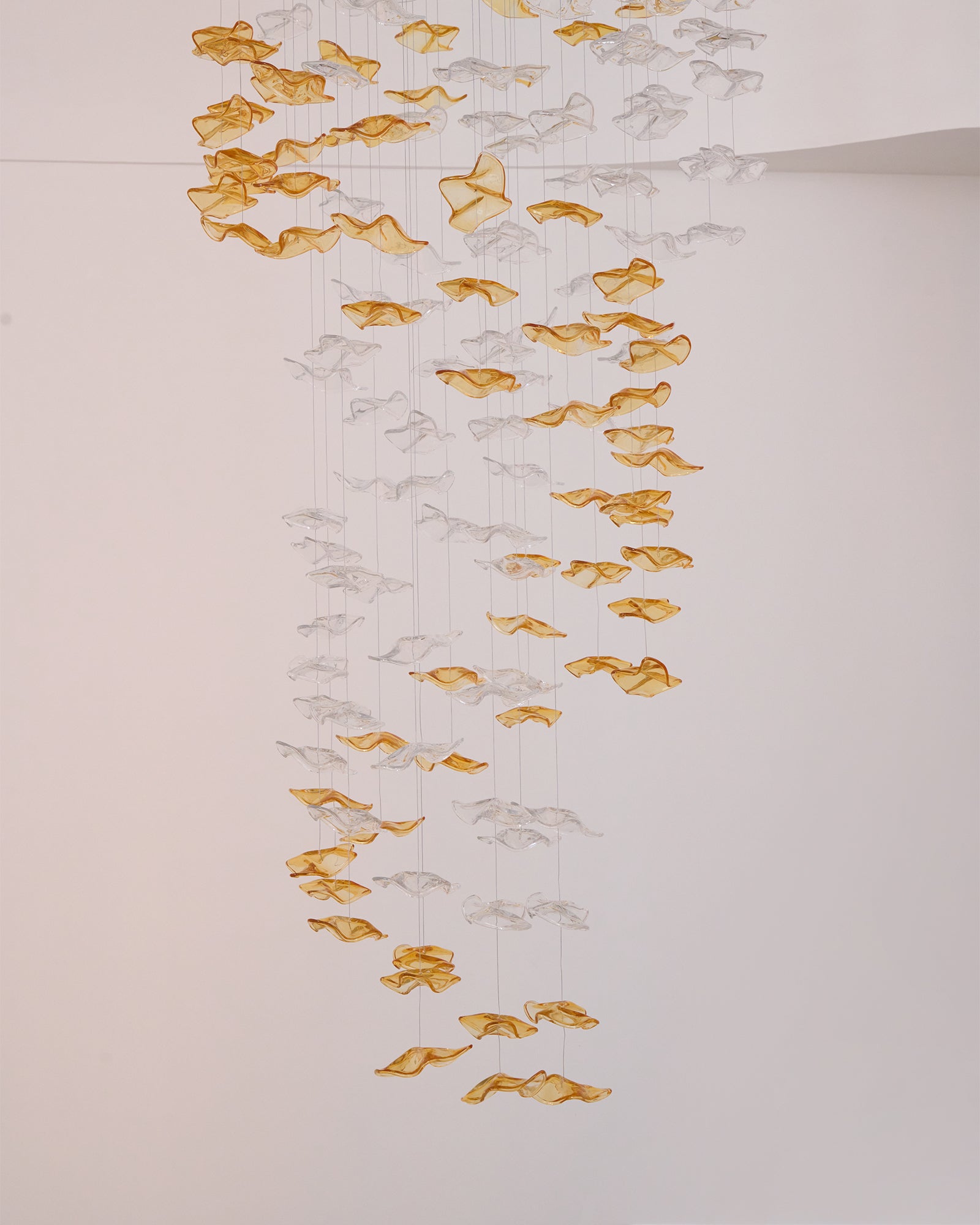 Nephele Crystal Leaf Chandelier - Blowlighting