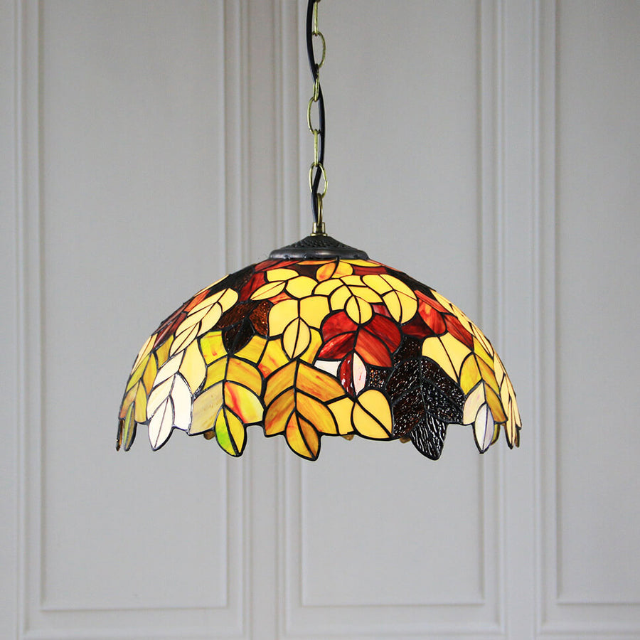 Tiffany Vintage LED Metallo Vetro Lampade a Sospensione Ristorante