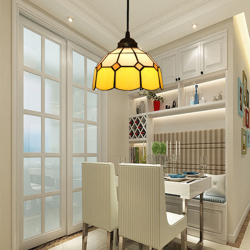 Tiffany Nordica Metallo/Vetro Lampada a Sospensione Soggiorno