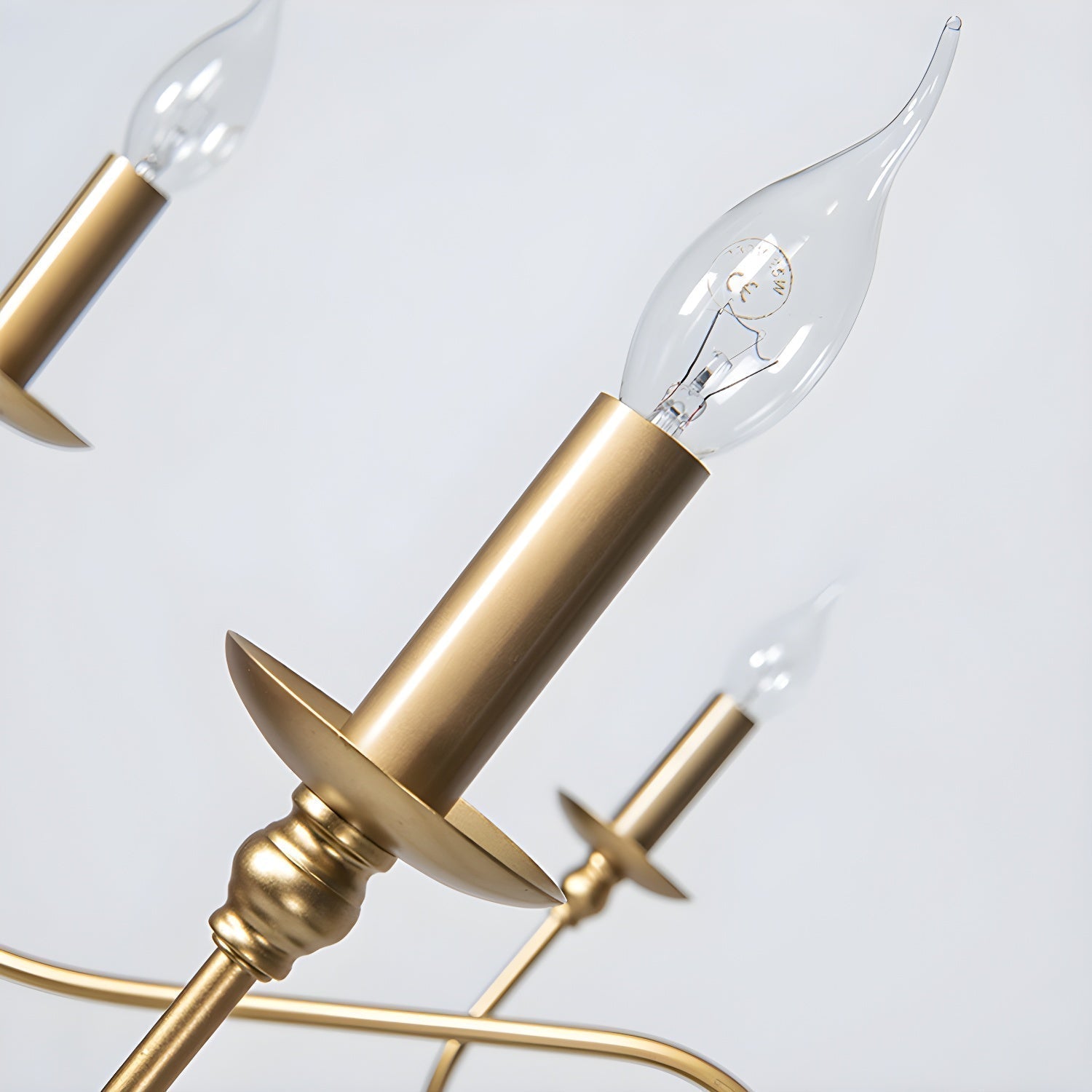 Timeless Gold Candle Chandelier - Blowlighting