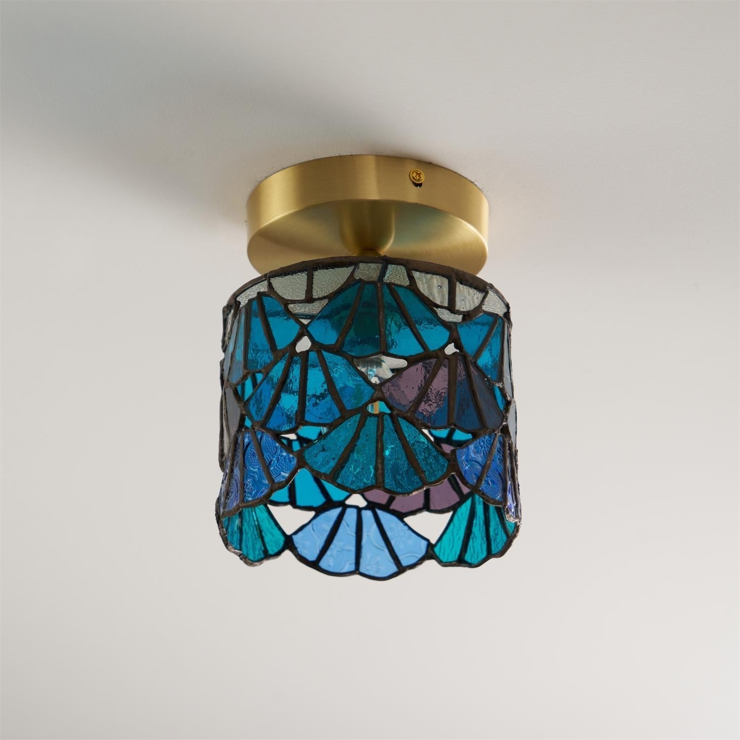 Tiffany Lampada da Soffitto a Montaggio Incassato in Vetro Speciale