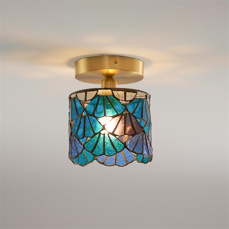 Tiffany Lampada da Soffitto a Montaggio Incassato in Vetro Speciale