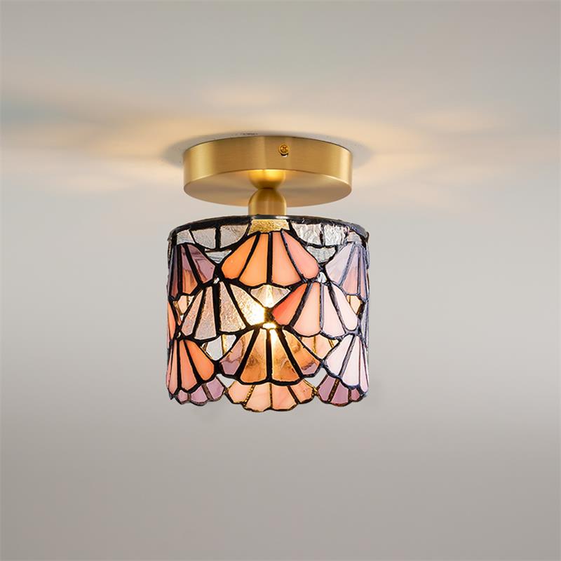 Tiffany Lampada da Soffitto a Montaggio Incassato in Vetro Speciale