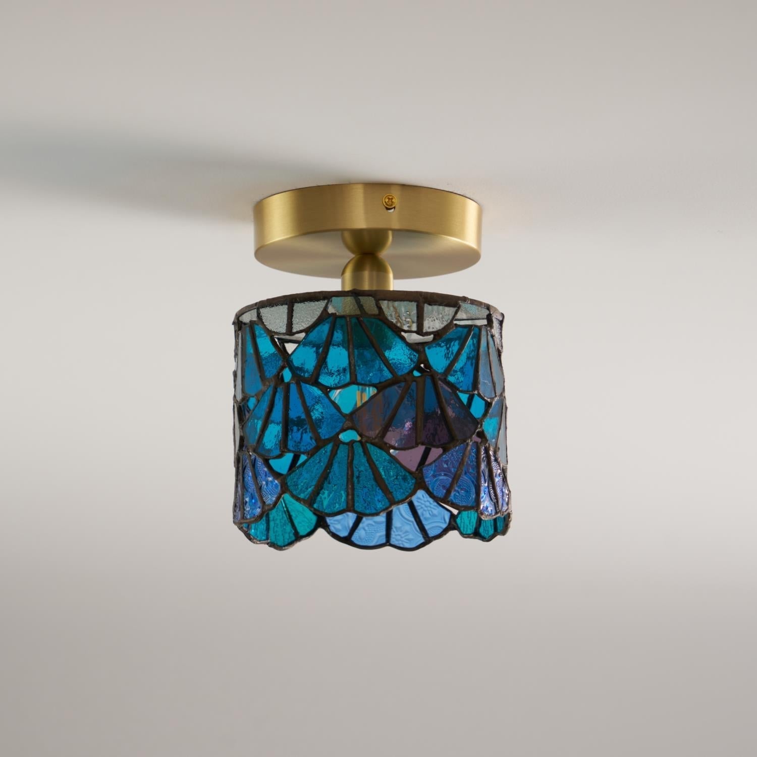 Tiffany Lampada da Soffitto a Montaggio Incassato in Vetro Speciale