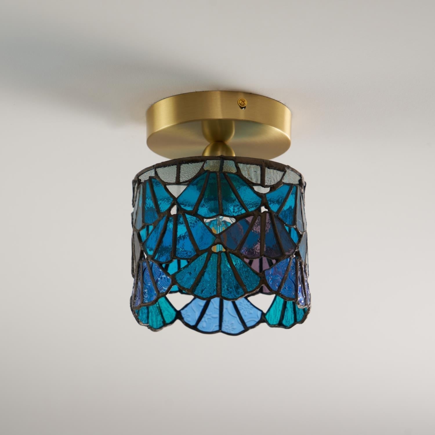 Tiffany Lampada da Soffitto a Montaggio Incassato in Vetro Speciale