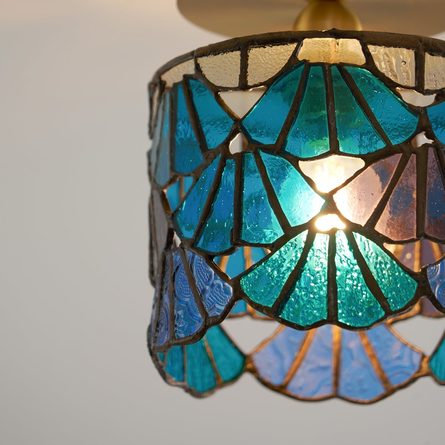 Tiffany Lampada da Soffitto a Montaggio Incassato in Vetro Speciale