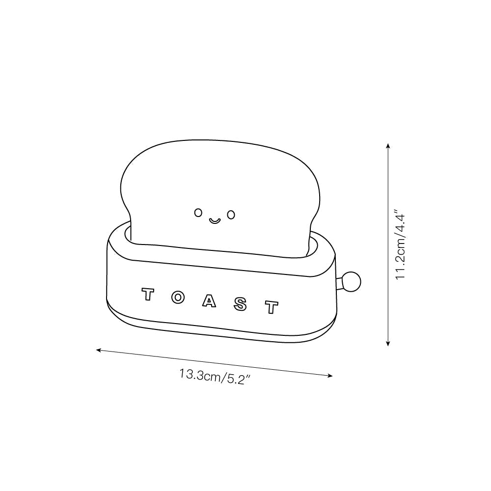 Toaster Table Lamp (built-in battery) - Lamp Copper