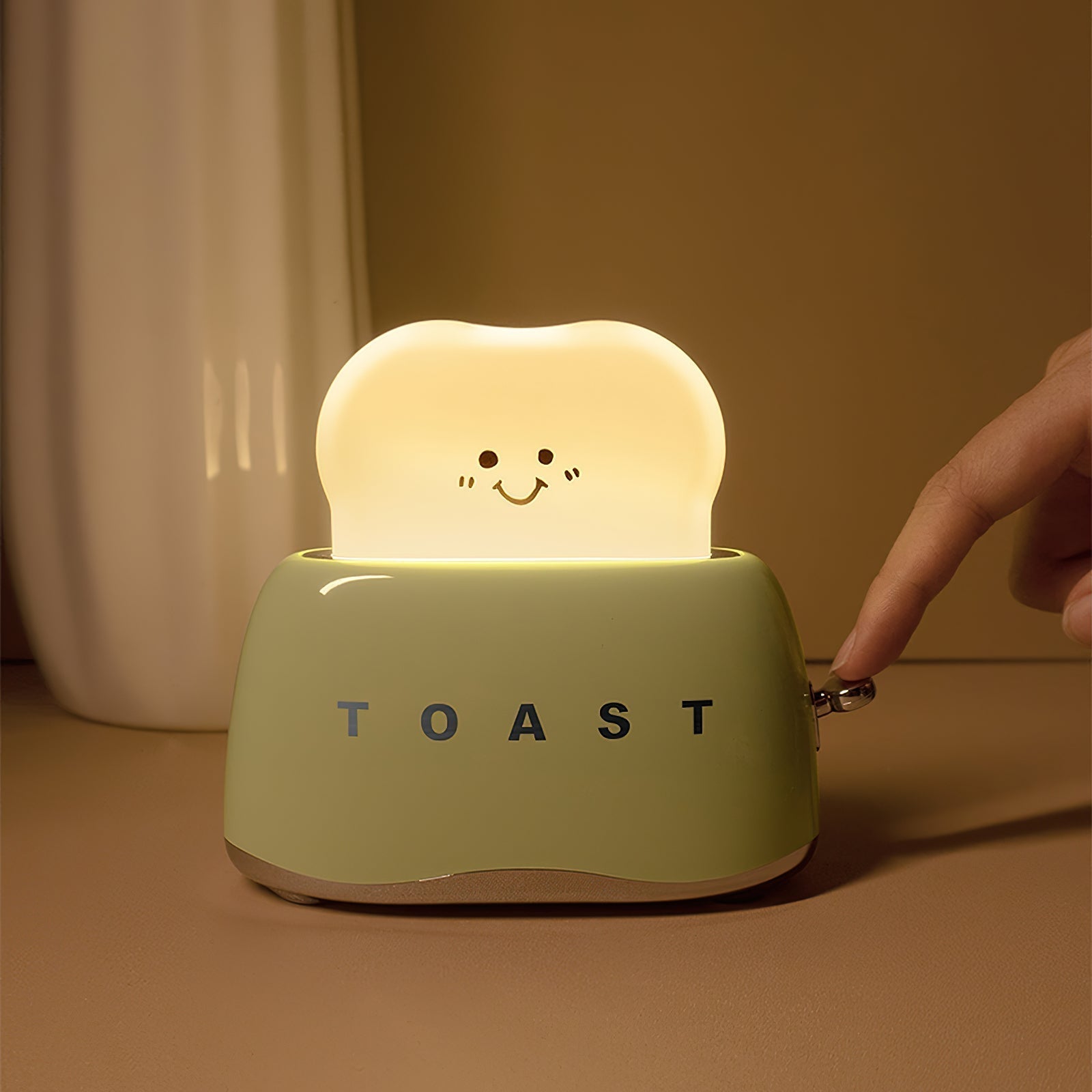 Toaster Table Lamp (built-in battery) - Lamp Copper