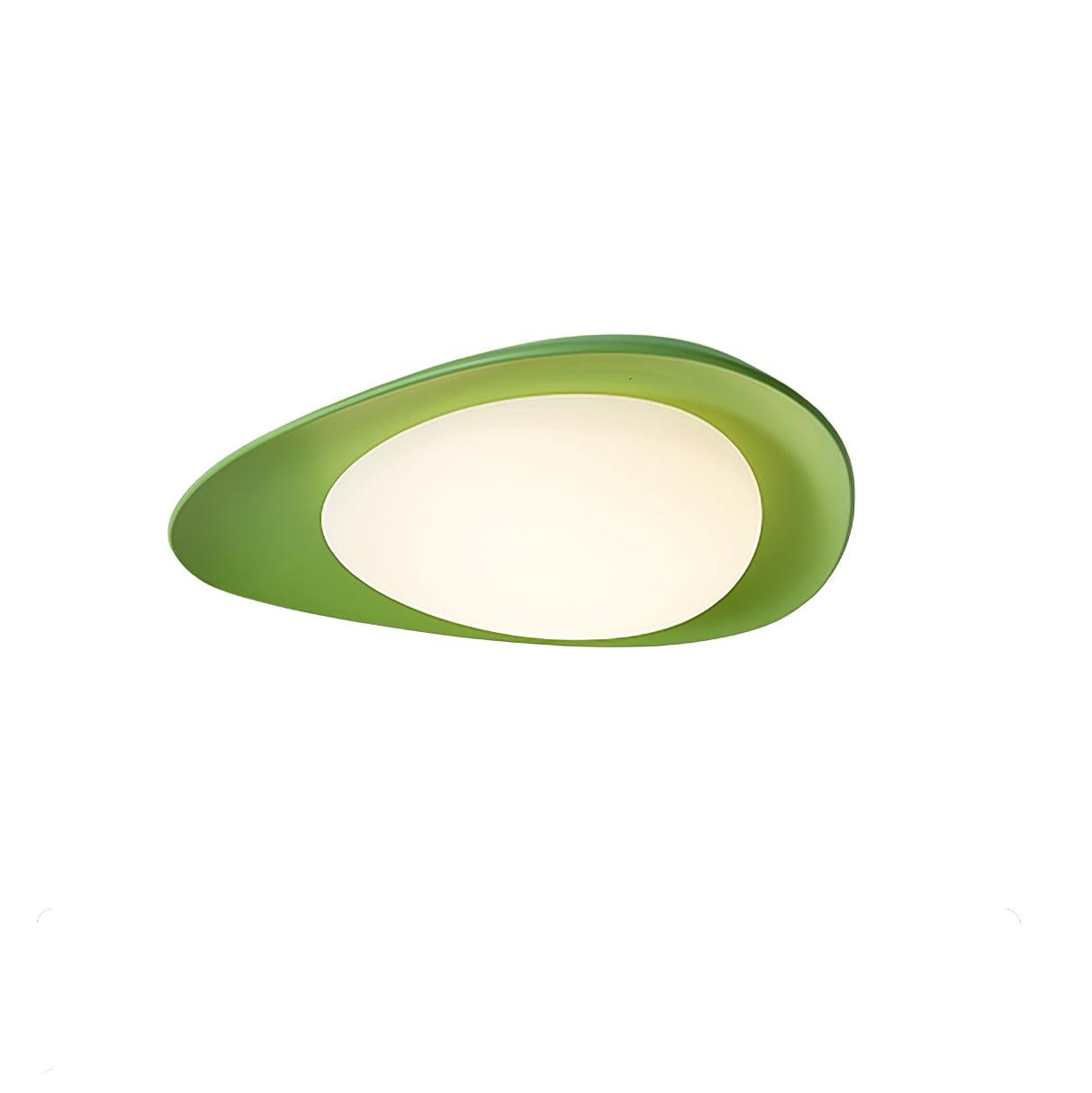 Aria Lampada da Soffitto Verde e Beige con Forma a Ciottolo