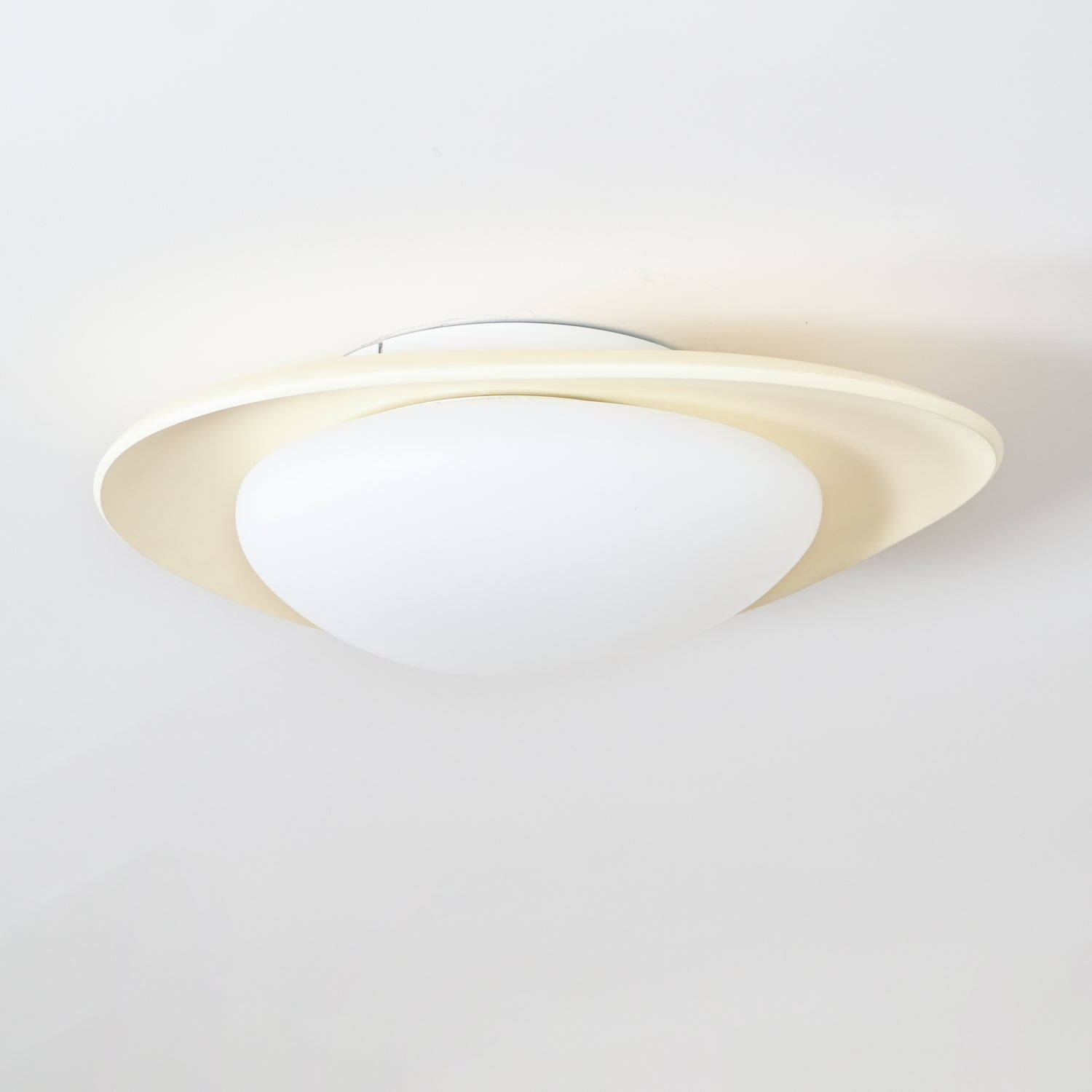 Aria Lampada da Soffitto Verde e Beige con Forma a Ciottolo