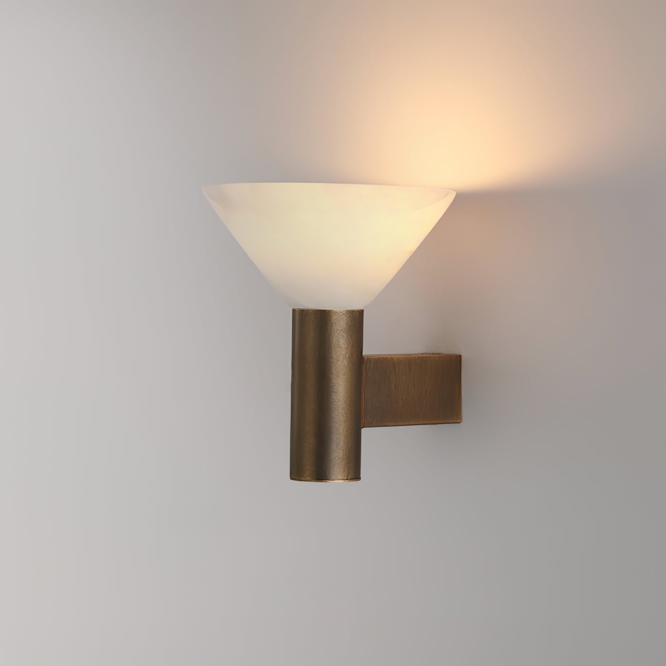 Eurnoria Cone Alabaster Wall Light - Neutralighting