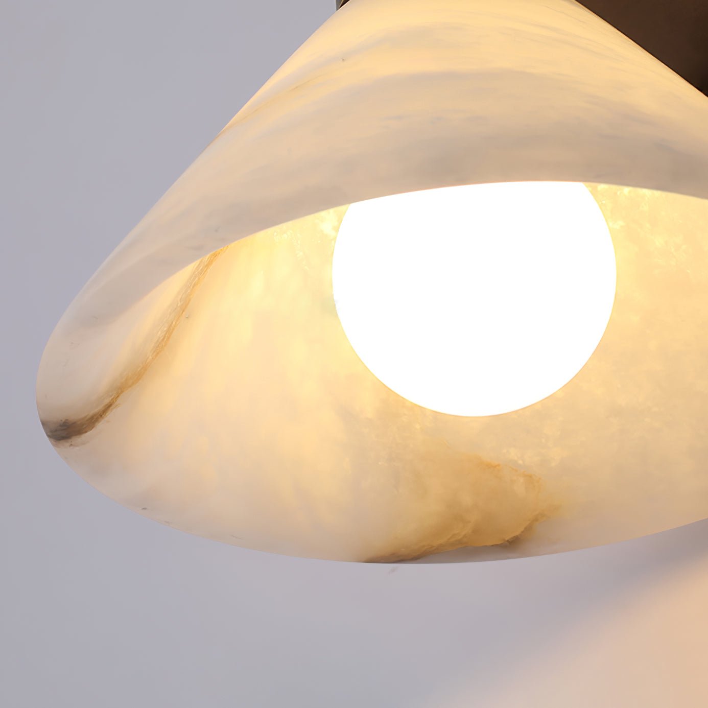 Eurnoria Cone Alabaster Wall Light - Neutralighting