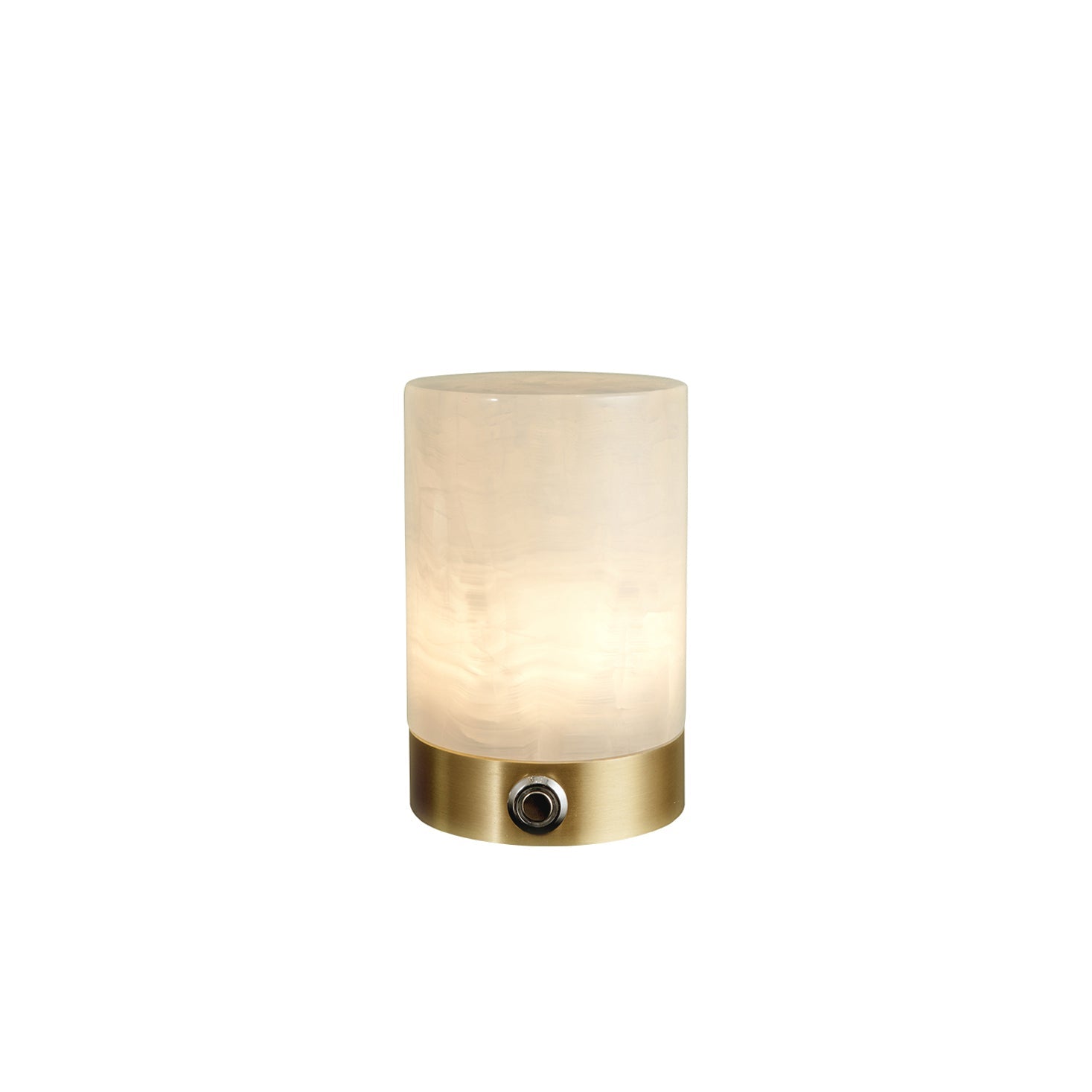 Totem Alabaster Table Lamp (built-in battery) - Lamp Copper