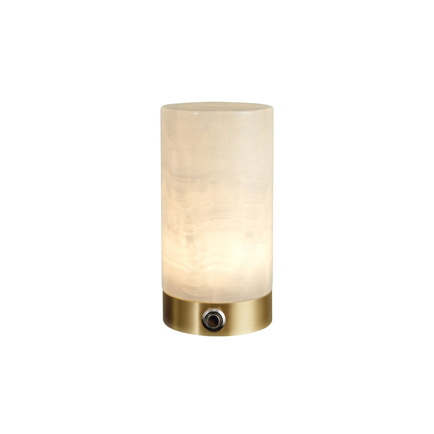 Totem Alabaster Table Lamp (built-in battery) - Lamp Copper