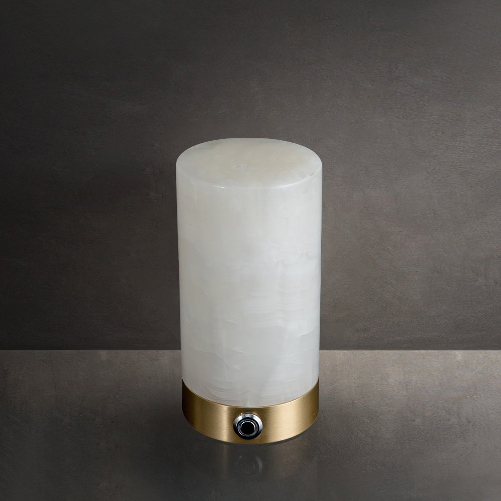 Totem Alabaster Table Lamp (built-in battery) - Lamp Copper