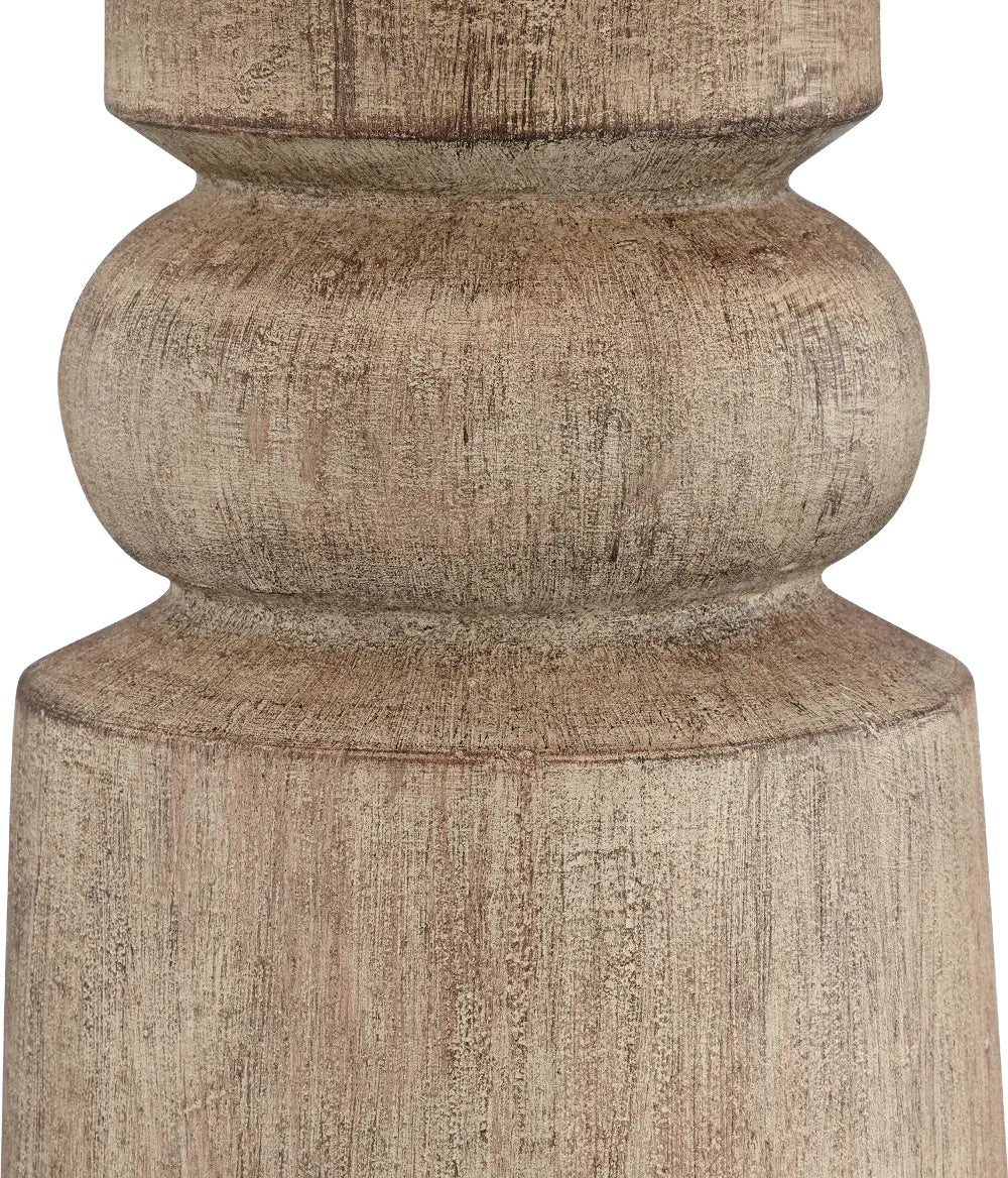 Totem Natural Wood Table Lamp - Lamp Copper