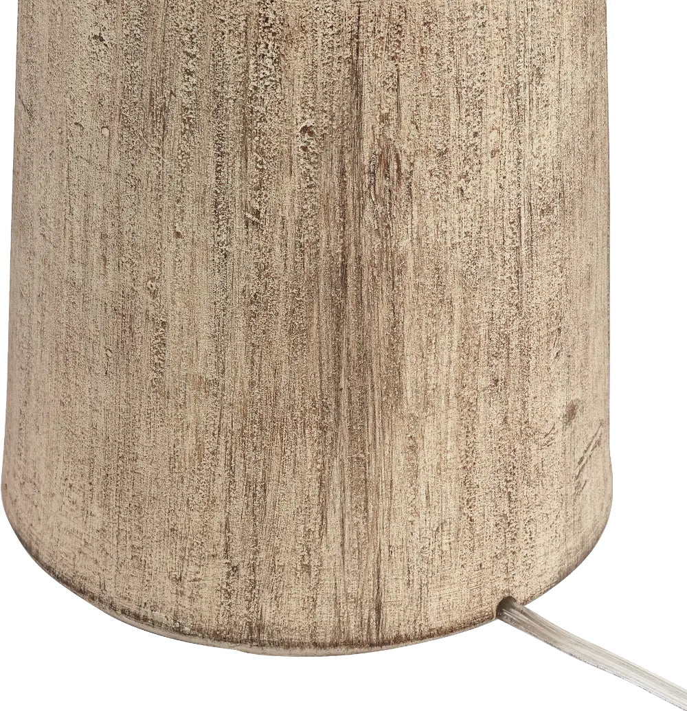 Totem Natural Wood Table Lamp - Lamp Copper