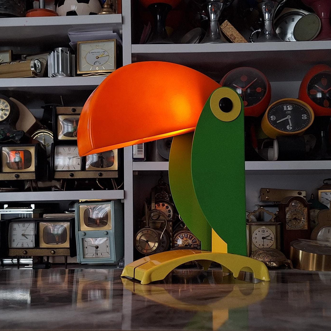 Toucan Table Lamp (Built-in Battery) - Lamp Copper