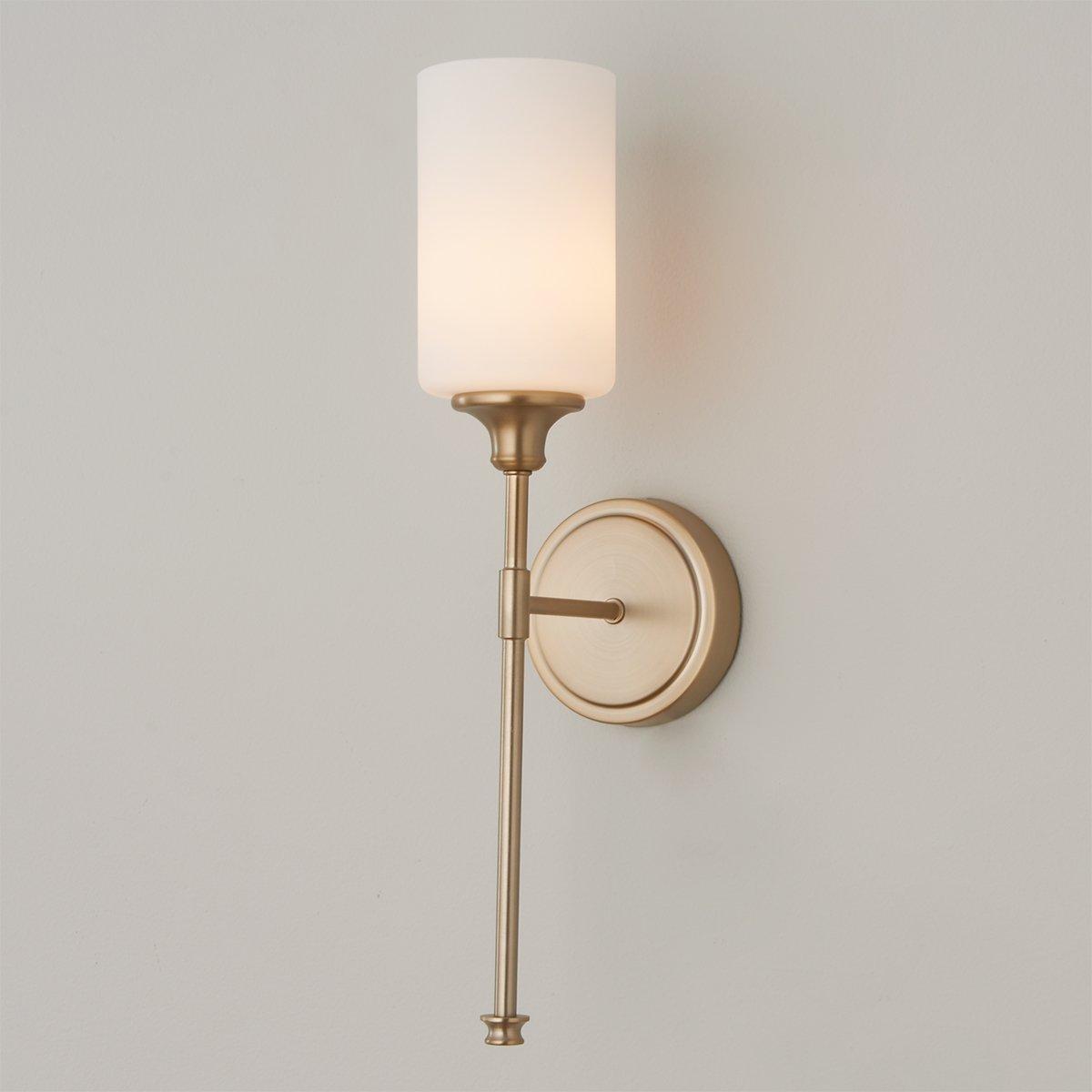 Tracie Vintage Industrial Brass Glass Wall Lamp - Lamp Copper