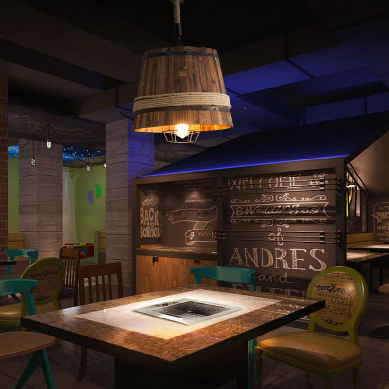 Epoch Design LED Lampade a sospensione Legno Bar Sala da pranzo