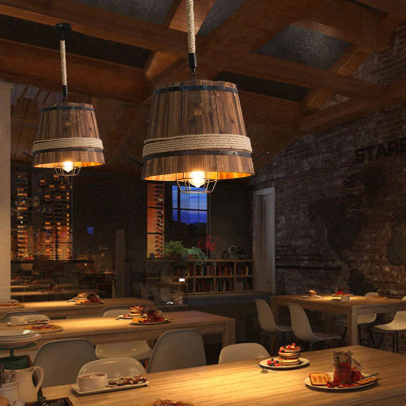 Epoch Design LED Lampade a sospensione Legno Bar Sala da pranzo