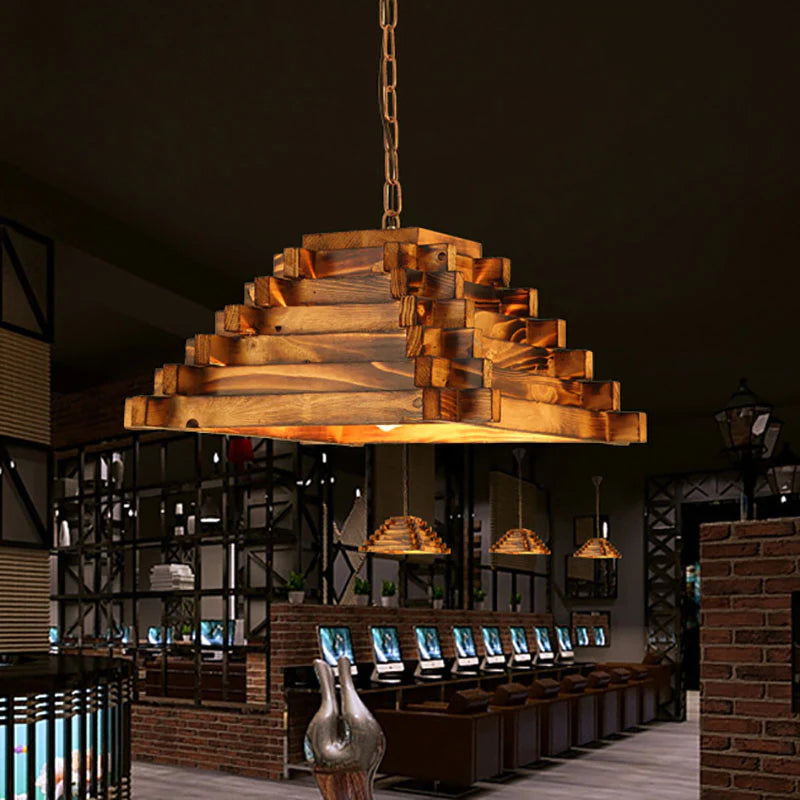 Epoch Design LED Lampade a sospensione Legno Bar Sala da pranzo