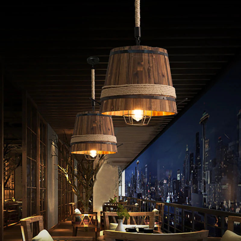 Epoch Design LED Lampade a sospensione Legno Bar Sala da pranzo