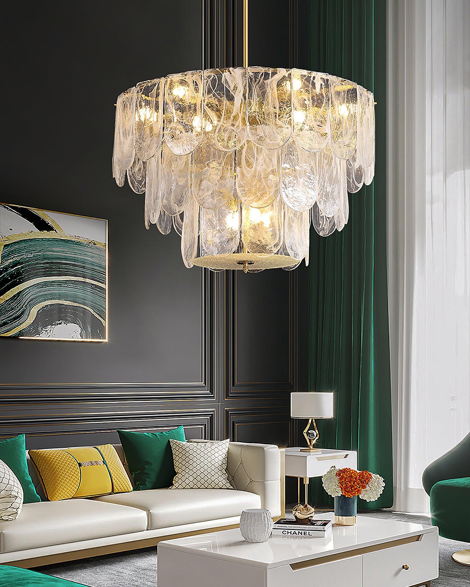 Traditional Classic Glass Chandelier - Blowlighting