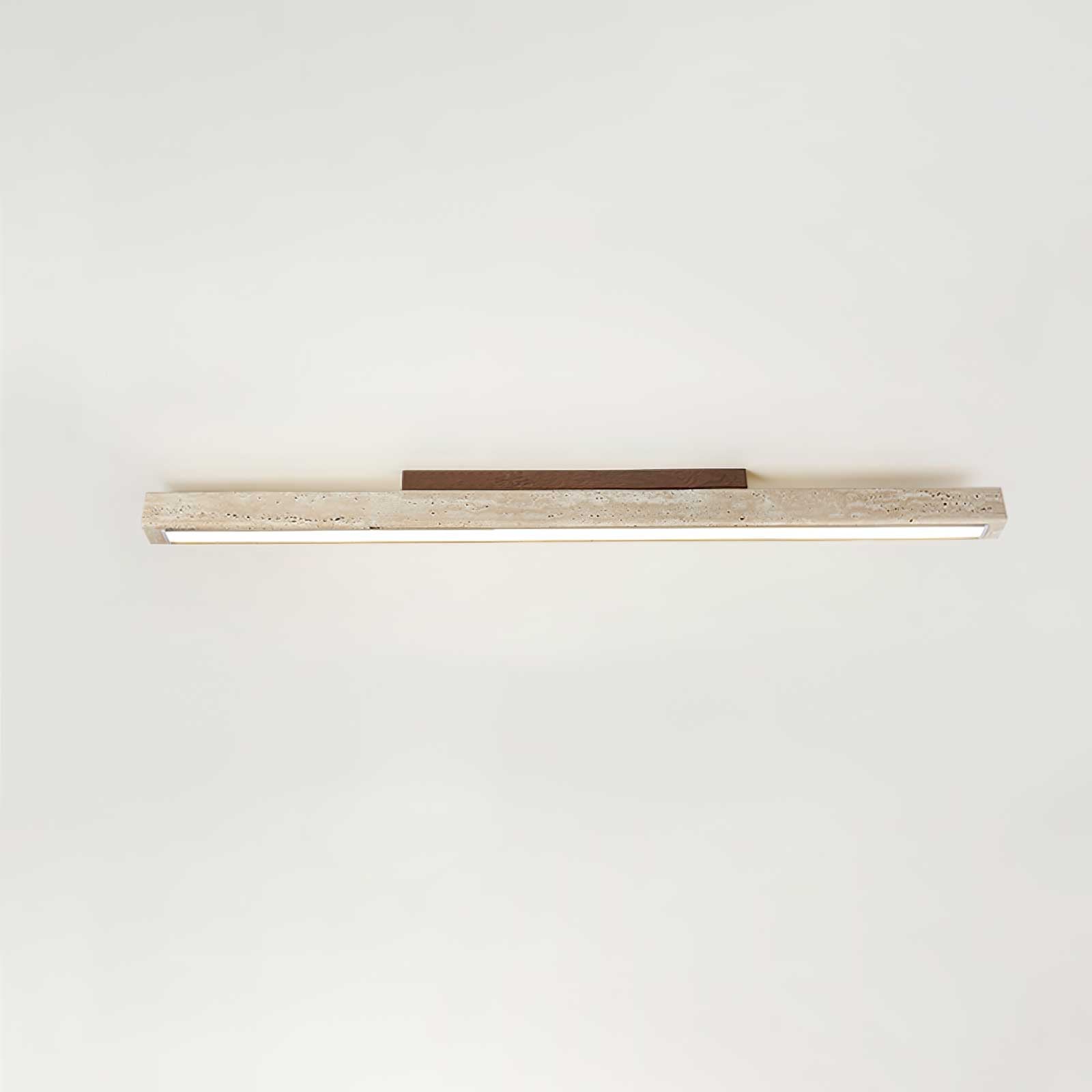 Orvenarae Minimalist Travertine Linear Ceiling Light - Neutralighting