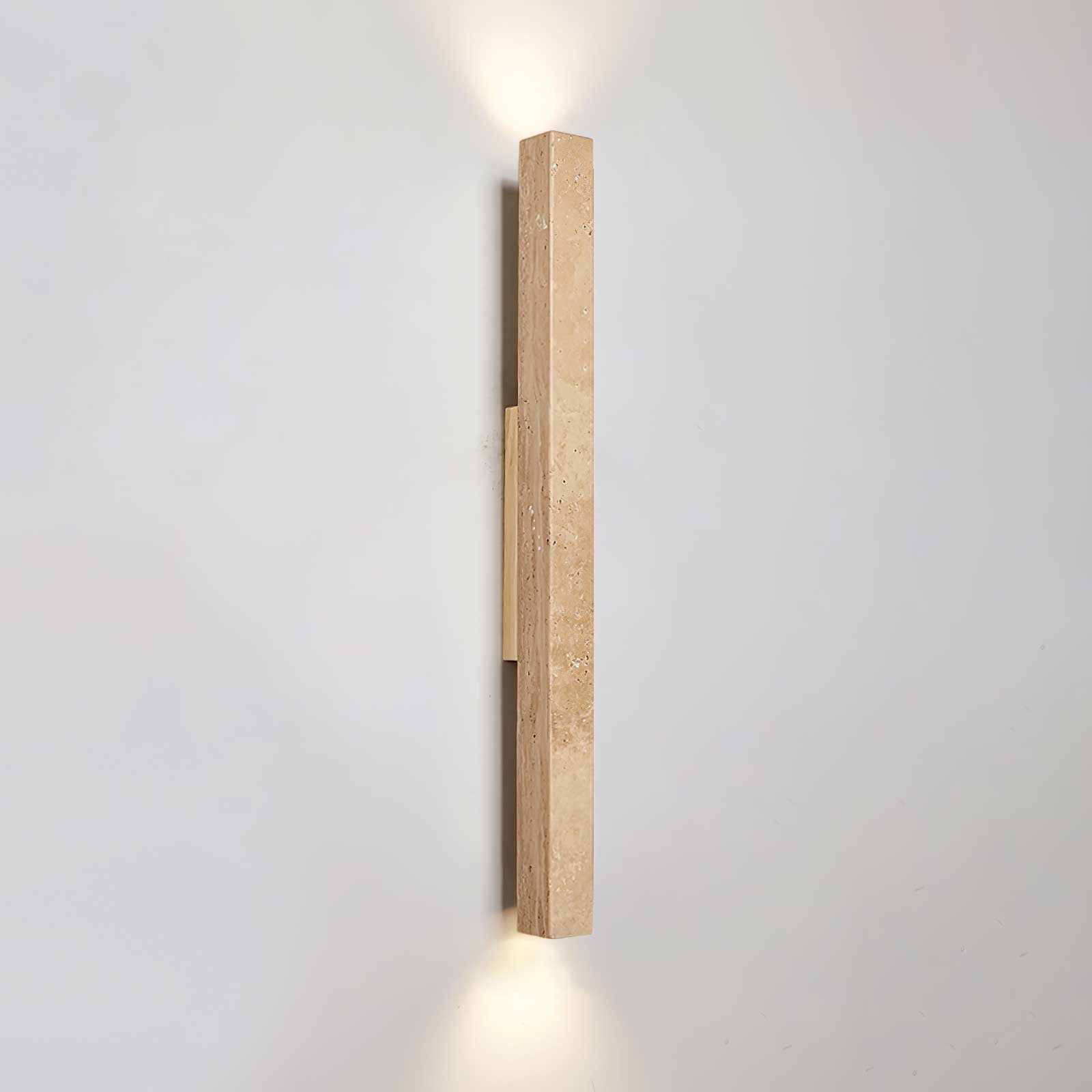 Cathais Minimalist Travertine Wall Light - Neutralighting