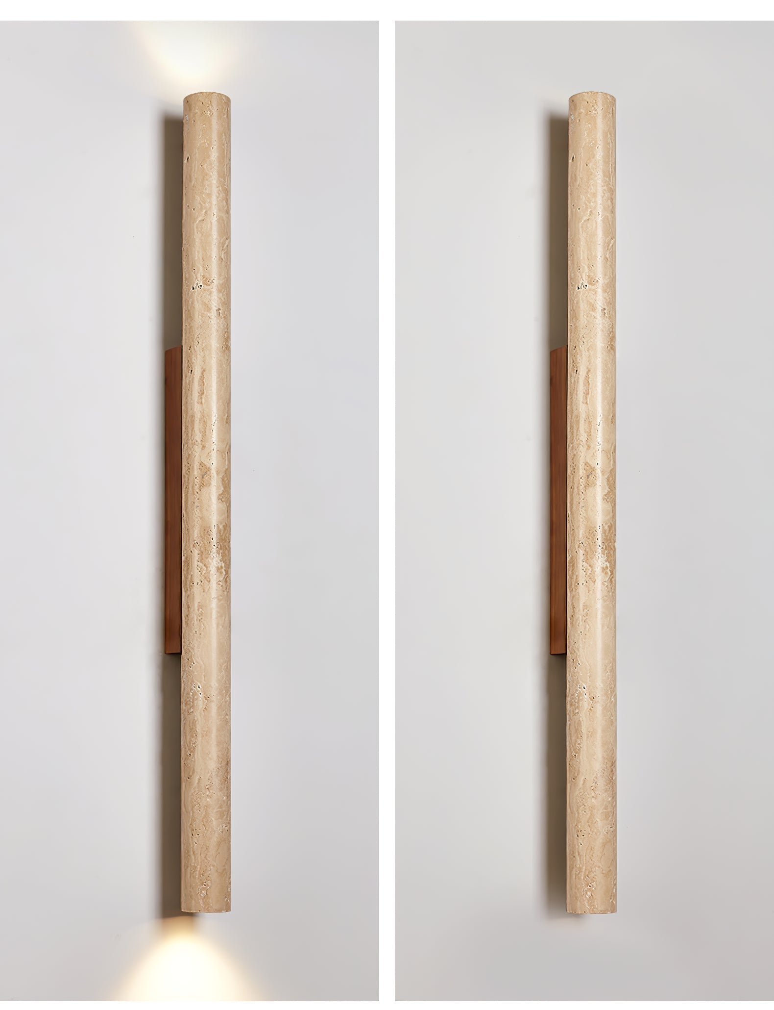 Cathais Minimalist Travertine Wall Light - Neutralighting