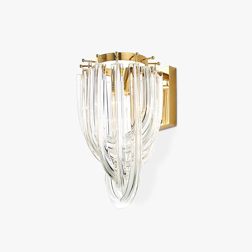 Aurora Wall Lamp Trevi Murano Glass Gold Modern Luxury - Neutralighting