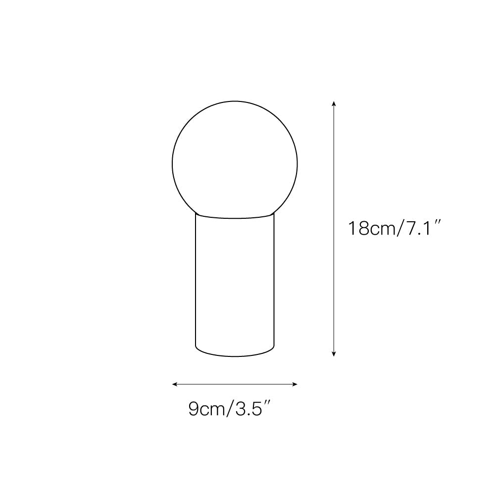 Tribeca USB Table Lamp (Built-in Battery) - Lamp Copper