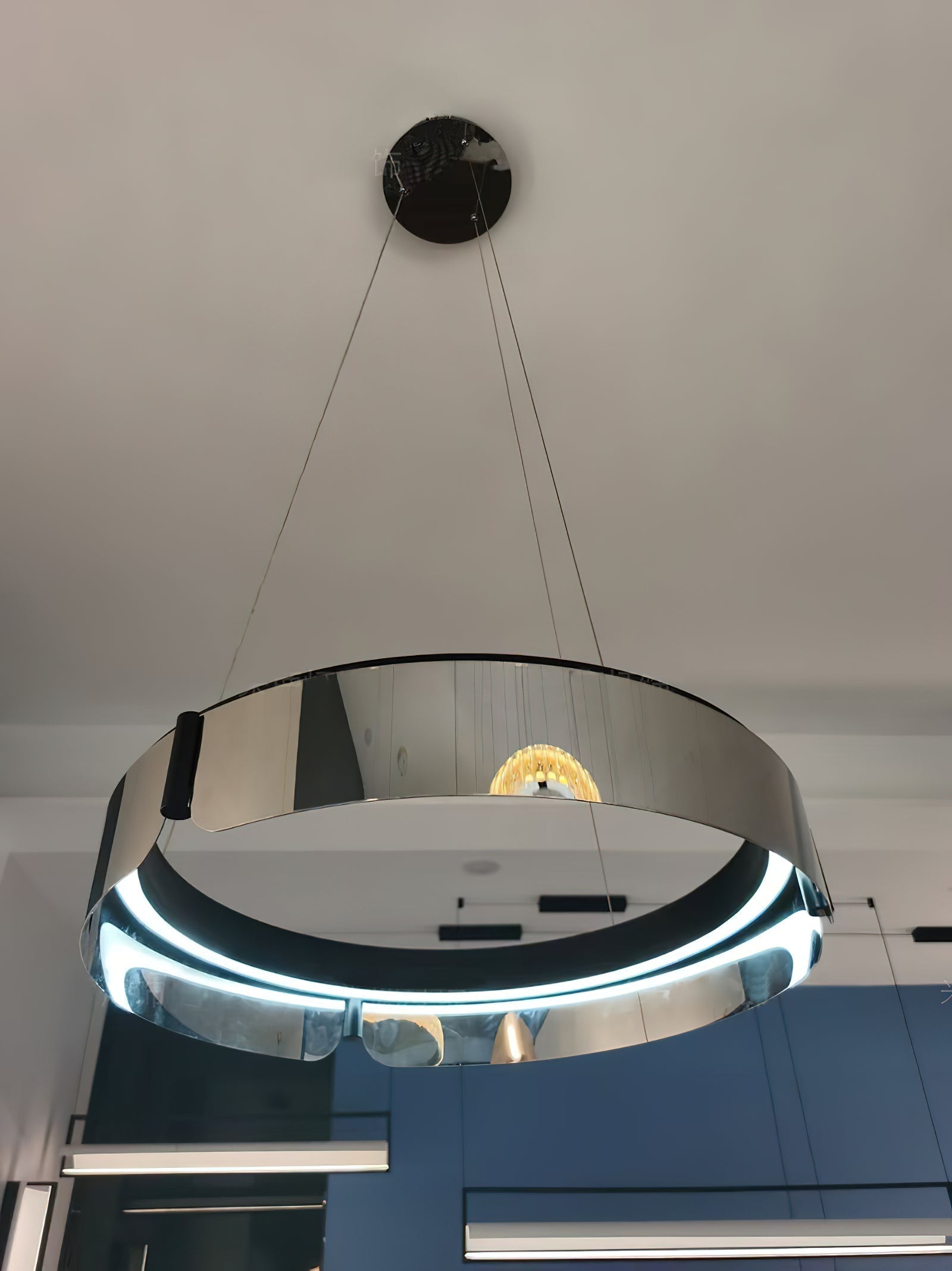 Alraeion Modern Minimalist Metal Chandelier - Lamp Copper