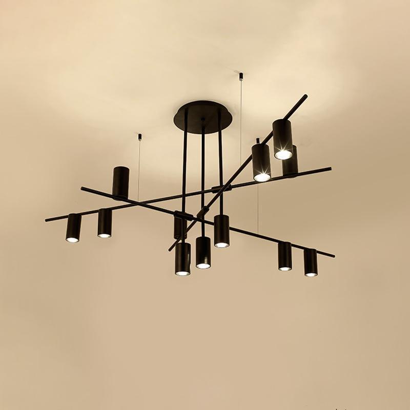 Lustra Chandelier Tribes Brass Linear Cylinder - Blowlighting