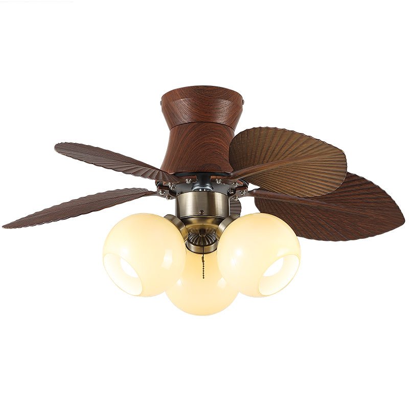 Ventilatore da soffitto con luce Walden Oak con opzione lampadina LED