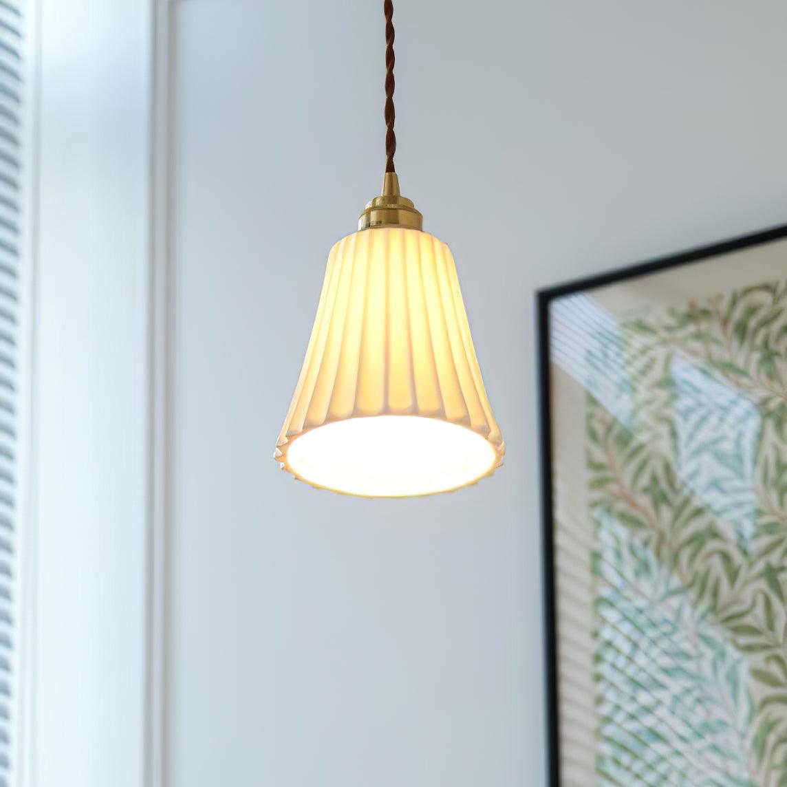 Trumpet Ceramic Pendant Light - Blowlighting
