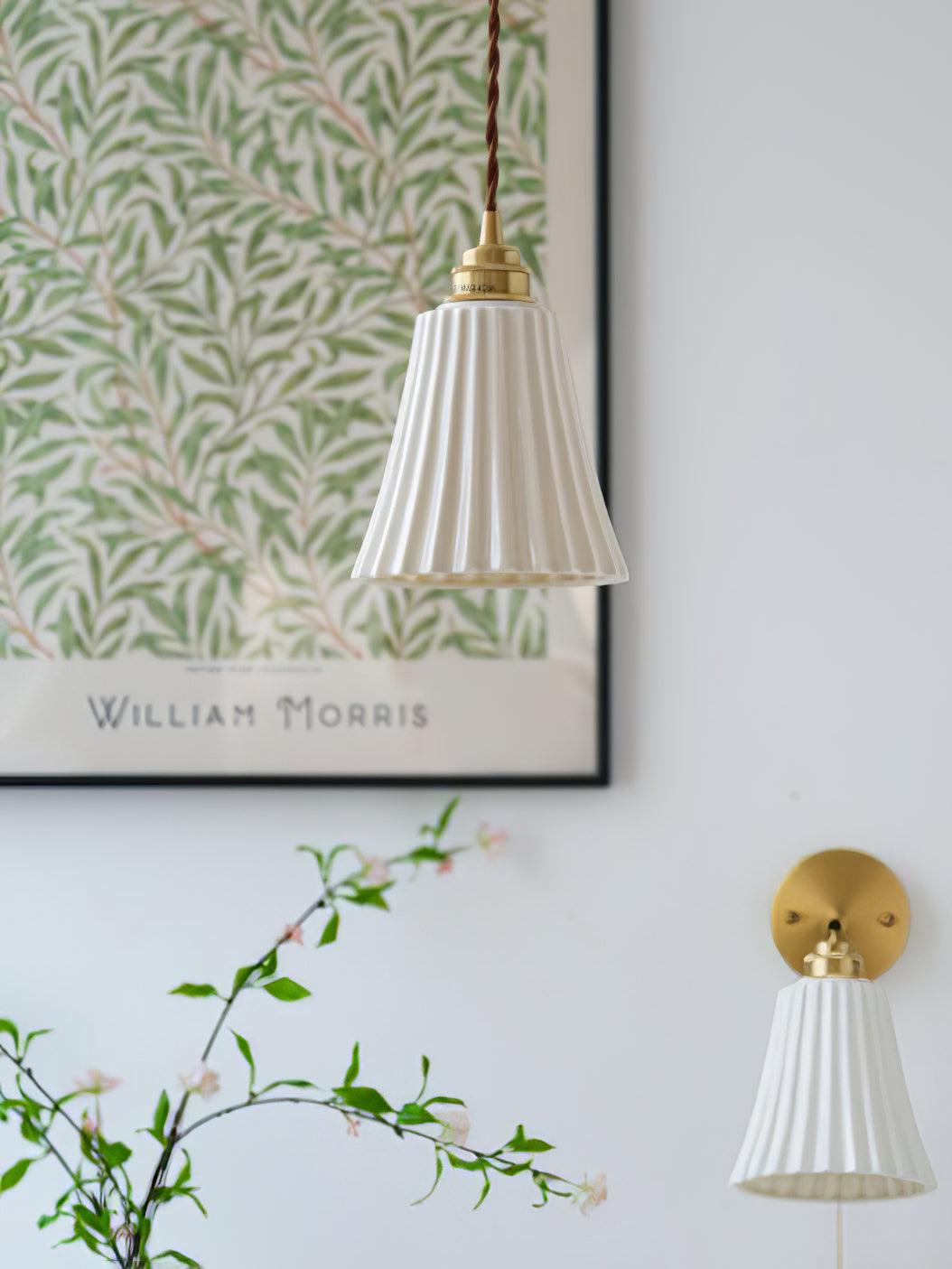 Trumpet Ceramic Pendant Light - Blowlighting
