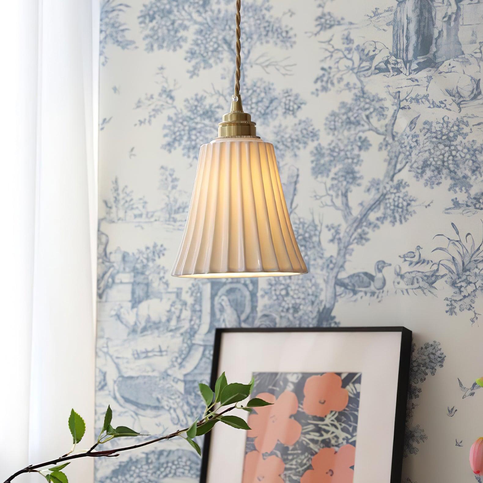 Trumpet Ceramic Pendant Light - Blowlighting