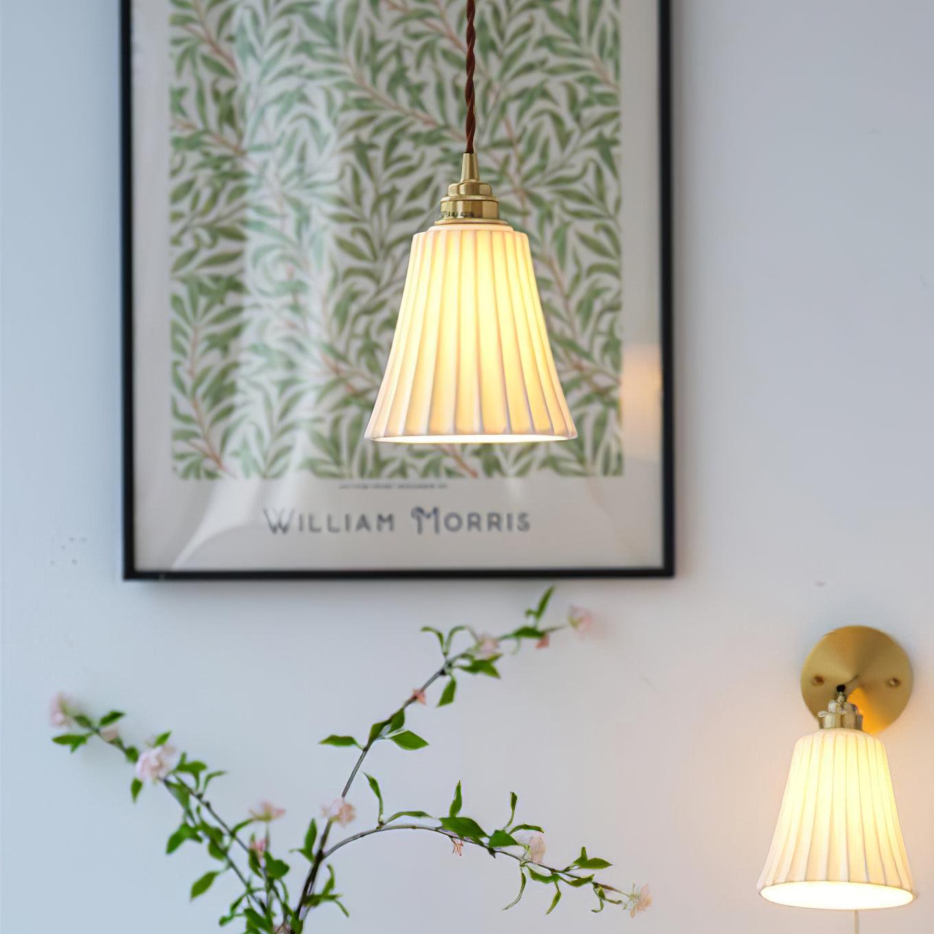 Trumpet Ceramic Pendant Light - Blowlighting