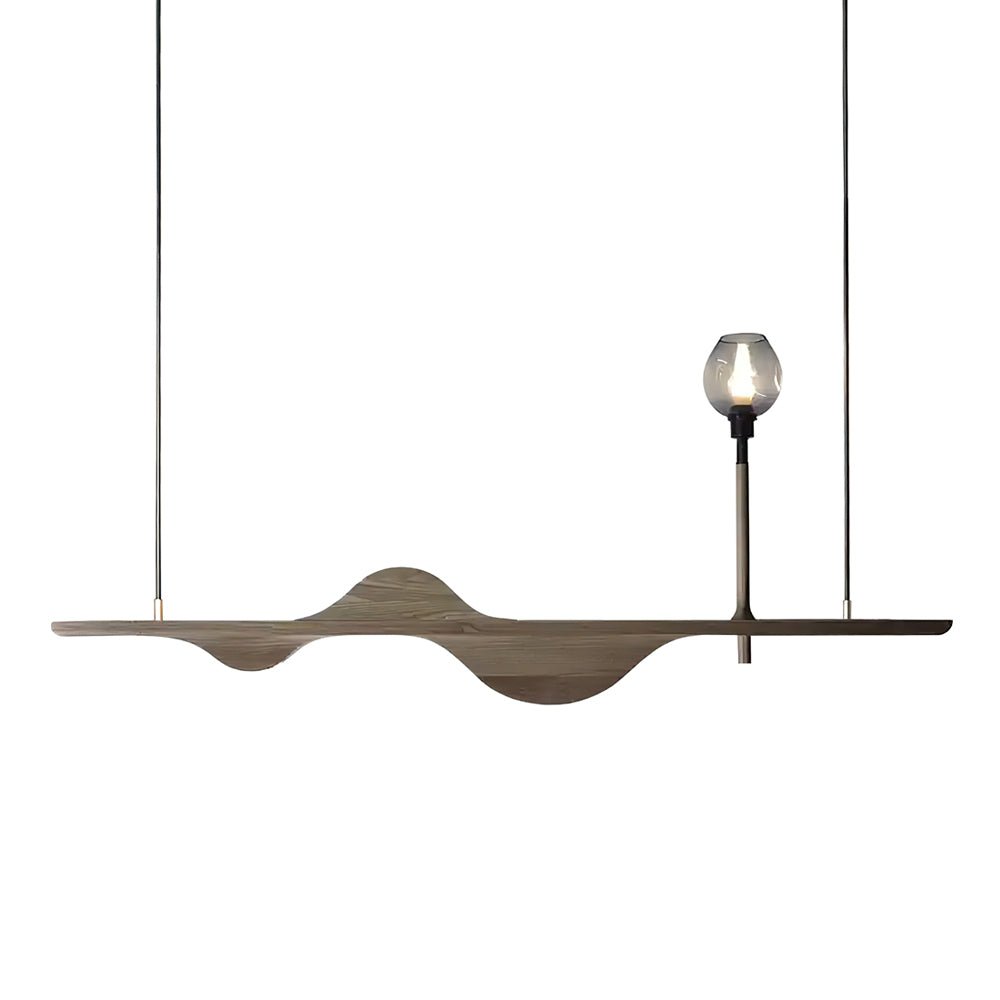 Cushais Wave Wood Pendant Light - Blowlighting