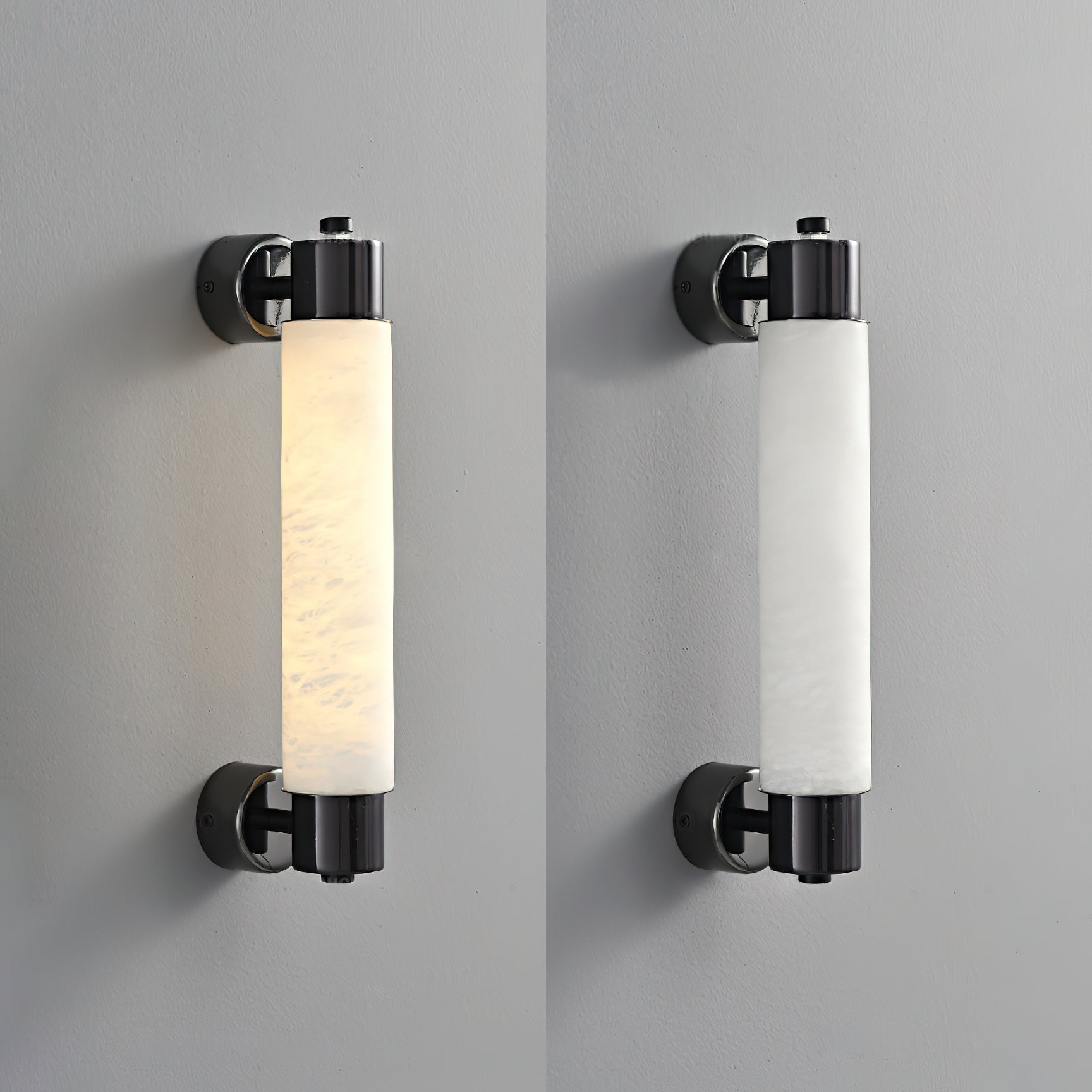 Alraei Modern Minimalist Tube Alabaster Wall Lamp - Lamp Copper