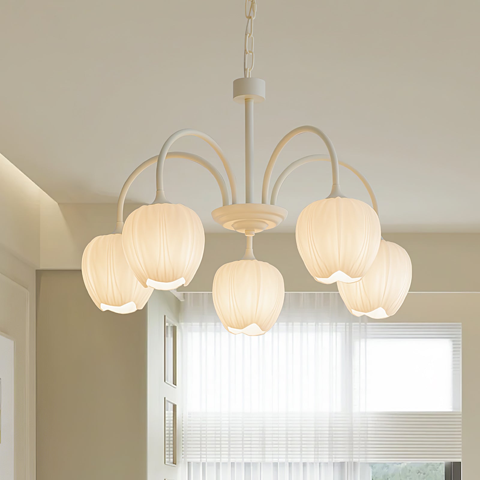 Aria Lampadari a Forma di Tulipano Fresco