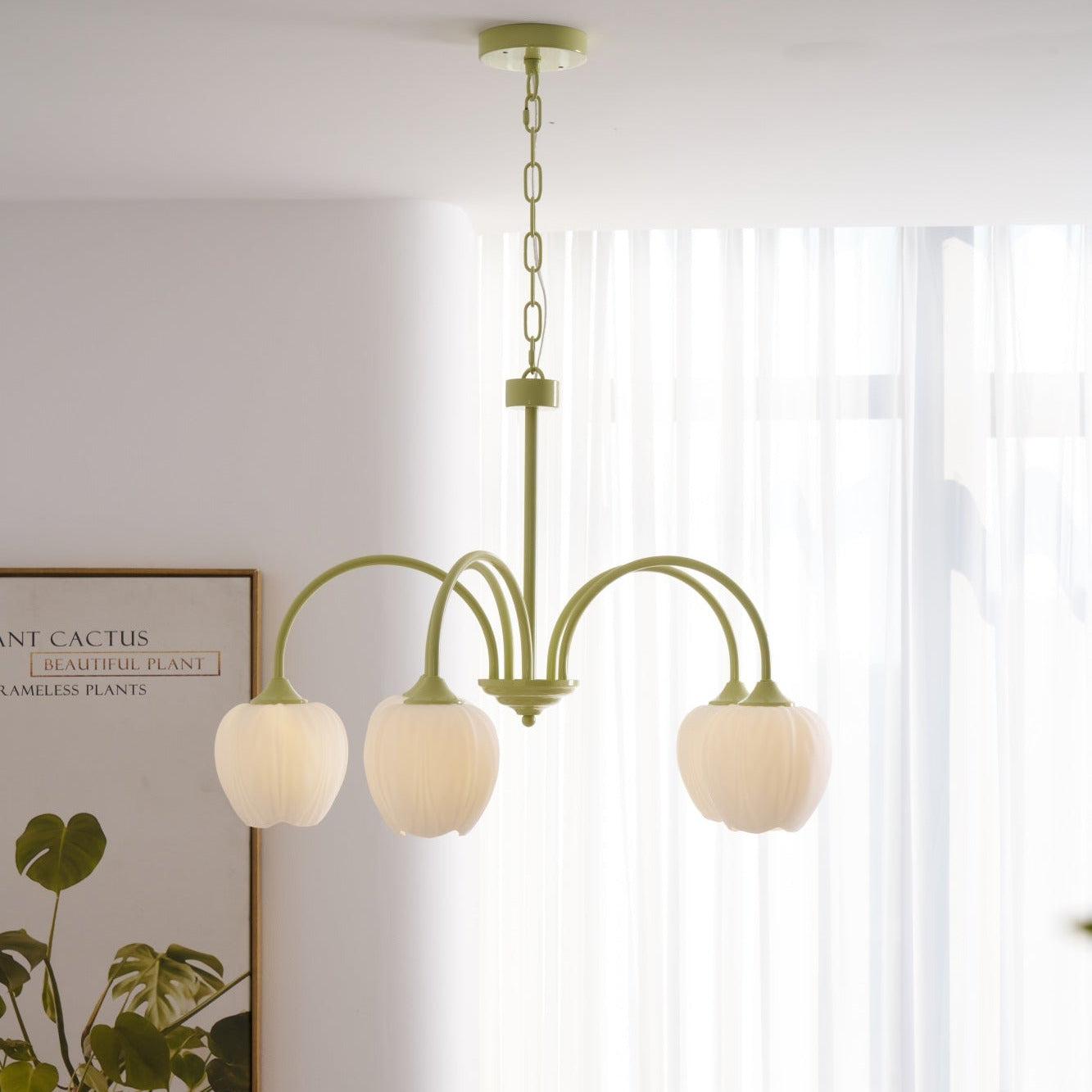 Aria Lampadari a Forma di Tulipano Fresco