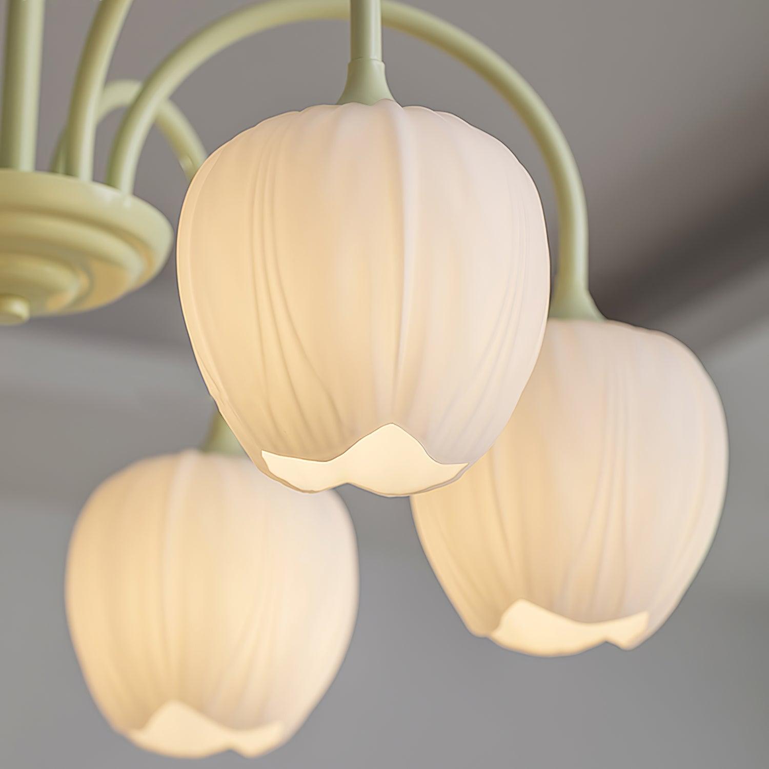Aria Lampadari a Forma di Tulipano Fresco