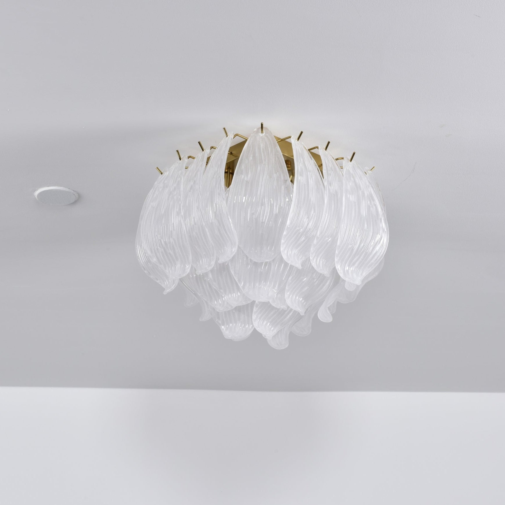 Aurora Ceiling Lamp Murano Petal Hand-Blown Glass Flushmount - Neutralighting